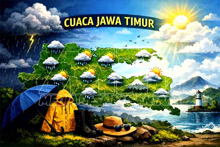 Prediksi Cuaca Jawa Timur, Rabu 29 April