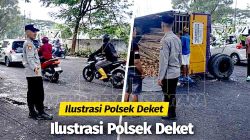 Respons Cepat Polsek Deket Urai Kemacetan Akibat Truk Patah As di Jalur Lamongan–Deket