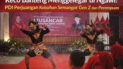Reco Banteng Iringi Musancab PDI Perjuangan Ngawi