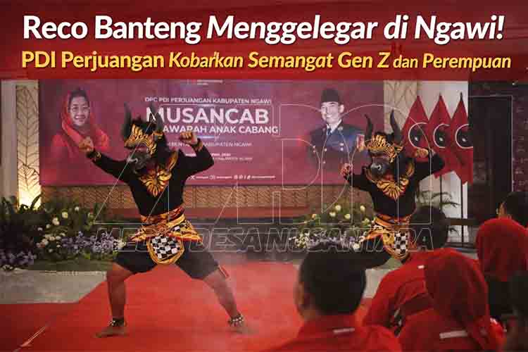 Reco Banteng Iringi Musancab PDI Perjuangan Ngawi