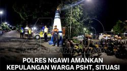 Ribuan Warga PSHT Pulang, Polres Ngawi Siaga Penuh! Situasi Tetap Kondusif