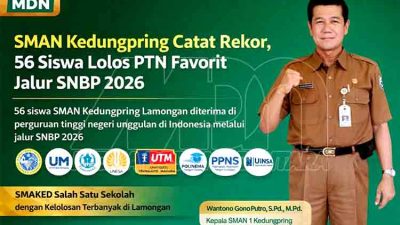 SMAN Kedungpring Catat Rekor, 56 Siswa Lolos PTN Favorit Jalur SNBP 2026