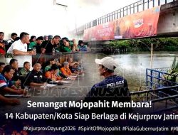Semangat Mojopahit Membara! 14 Kabupaten/Kota Siap Adu Cepat di Kejurprov Dayung Piala Gubernur Jatim 2026