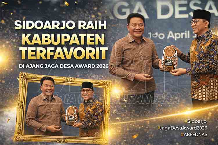 Sidoarjo Dinobatkan Kabupaten Terfavorit di Jaga Desa Award