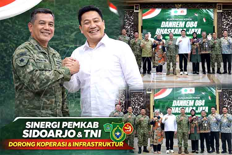 Sinergi Pemkab Sidoarjo dan TNI Dorong Koperasi Desa & Infrastruktur MDN