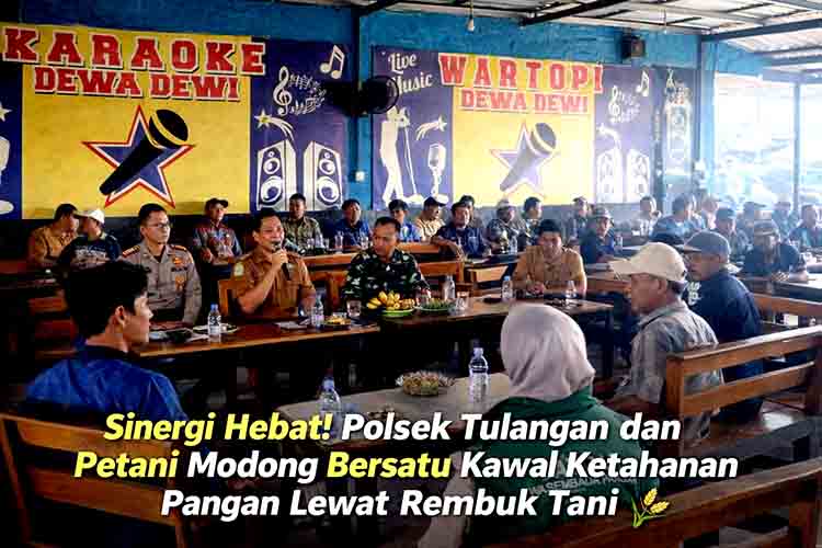 Sinergi Polsek Tulangan dan Petani