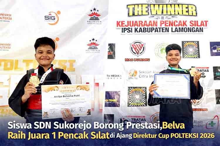 Siswa SDN Sukorejo Borong Prestasi, Belva Raih Juara 1 Pencak Silat di Ajang Direktur Cup POLTEKSI