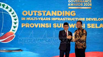 Sulsel Raih Penghargaan Nasional, Bukti Nyata Komitmen Pembangunan Infrastruktur