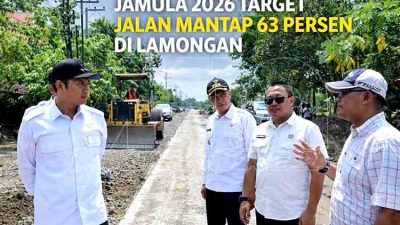 Akselerasi Infrastruktur: JAMULA 2026 Pacu 63 Persen Jalan Mantap di Lamongan