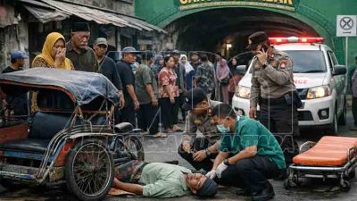 Tukang Becak Meninggal Mendadak di Kawasan Wisata Religi Tuban