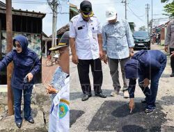 Wabup Sidoarjo Tinjau Pemeliharaan Jalan Suko–Sumberejo, Soroti Kualitas Aspal dan Drainase