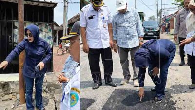 Wabup Sidoarjo Tinjau Pemeliharaan Jalan Suko–Sumberejo, Soroti Kualitas Aspal dan Drainase