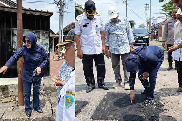 Wabup Sidoarjo Tinjau Pemeliharaan Jalan Suko–Sumberejo, Soroti Kualitas Aspal dan Drainase