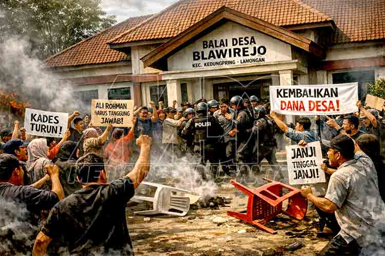 Warga Blawirejo Gelar Aksi Protes, Desak Kades Bertanggung Jawab