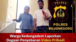 Warga Kedungadem Laporkan Dugaan Penyebaran Video Tanpa Izin, Ke Polres Bojonegoro