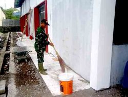 Babinsa Peguyangan Pantau Progres Pembangunan KDKMP, Pastikan Sesuai Perencanaan