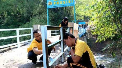 Jembatan Merah Putih Presisi di Blandongan Ngawi Rampung, Warga Ucapkan Terima Kasih