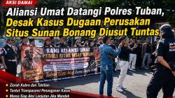 Aliansi Umat Datangi Polres Tuban, Desak Kasus Dugaan Perusakan Situs Sunan Bonang Diusut Tuntas