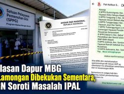 Belasan Dapur MBG di Lamongan Dibekukan Sementara, BGN Soroti Masalah IPAL
