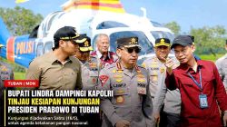 Bupati Lindra Dampingi Kapolri Tinjau Kesiapan Kunjungan Presiden Prabowo di Tuban