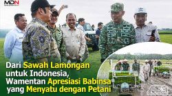 Wamentan RI Turun ke Sawah Lamongan, TNI dan Petani Kompak Gaskeun Swasembada Pangan