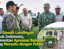 Wamentan RI Turun ke Sawah Lamongan, TNI dan Petani Kompak Gaskeun Swasembada Pangan
