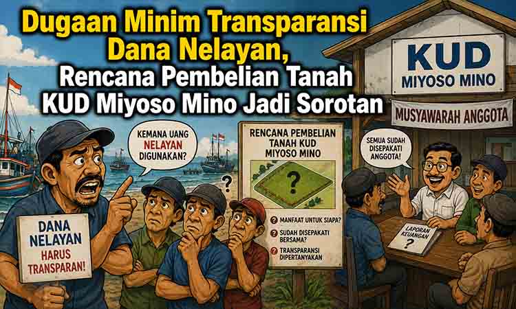Dugaan Minim Transparansi Dana Nelayan, Rencana Pembelian Tanah KUD Miyoso Mino Jadi Sorotan