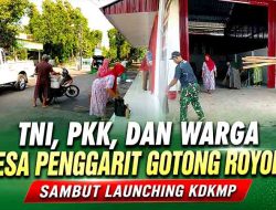 Gotong royong untuk kebersihan desa