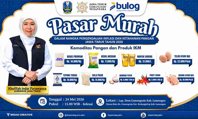 Gubernur Khofifah Direncanakan Gelar Pasar Murah