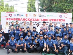 Kapolres Kediri Kota Kawal Pemberangkatan 1.100 Buruh ke Peresmian Monumen Marsinah oleh Presiden Prabowo