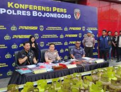 Polres Bojonegoro Amankan Tersangka Pengoplos LPG Subsidi 3 Kg dan Ratusan Tabung Gas