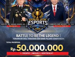 Sambut Hari Bhayangkara ke – 80 Polda Jatim Gelar Turnamen Esport untuk Umum