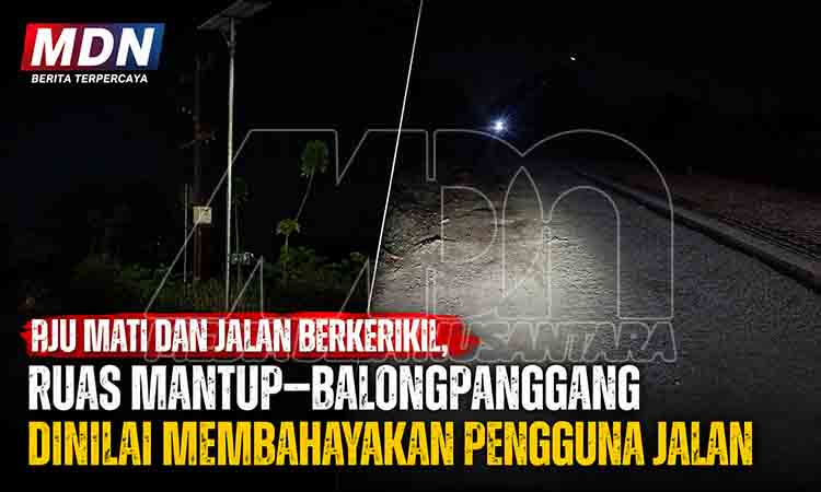 Jalan berkerikil malam yang berbahaya MDN