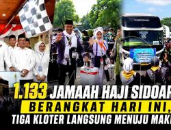 Tiga Kloter Jamaah Haji Sidoarjo Diberangkatkan, Total 1.133 Orang Menuju Tanah Suci