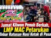 Jumat Kliwon Penuh Berkah, LMP MAC Petarukan Tebar Ratusan Nasi Kotak di Pasar