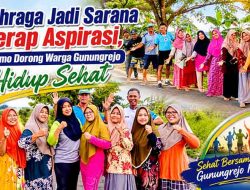 Gutomo Ajak Warga Gunungrejo Gemar Berolahraga, Bangun SDM Sehat dan Produktif