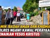 Jamin Ibadah Aman dan Khidmat, Polres Ngawi Kawal Perayaan Kenaikan Yesus Kristus
