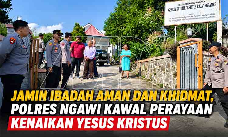 Keamanan ibadah di gereja Ngrambe MDN