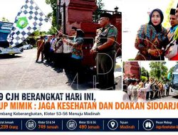 1.239 Calon Jemaah Haji Asal Sidoarjo Resmi Diberangkatkan, Wabup Mimik Titip Pesan Kesehatan dan Doa