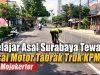 Pelajar Asal Surabaya Tewas Usai Motor Tabrak Truk KPM di Mojokerto