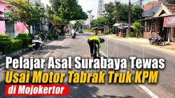 Pelajar Asal Surabaya Tewas Usai Motor Tabrak Truk KPM di Mojokerto