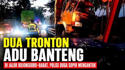 Kecelakaan truk di Bojonegoro Babat