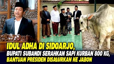 Kegiatan kurIdul Adha di Sidoarjo 2023ban Idul Adha di Kebaron
