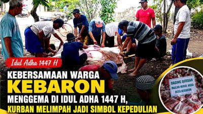 Kegiatan kurban Idul Adha di Kebaron