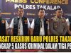 Baru Tiga Pekan Menjabat, Kasat Reskrim Polres Takalar Ungkap Lima Kasus Kriminal