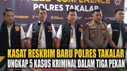 Konferensi pers Polres Takalar