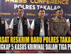 Baru Tiga Pekan Menjabat, Kasat Reskrim Polres Takalar Ungkap Lima Kasus Kriminal
