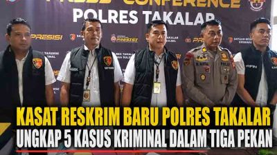Konferensi pers Polres Takalar