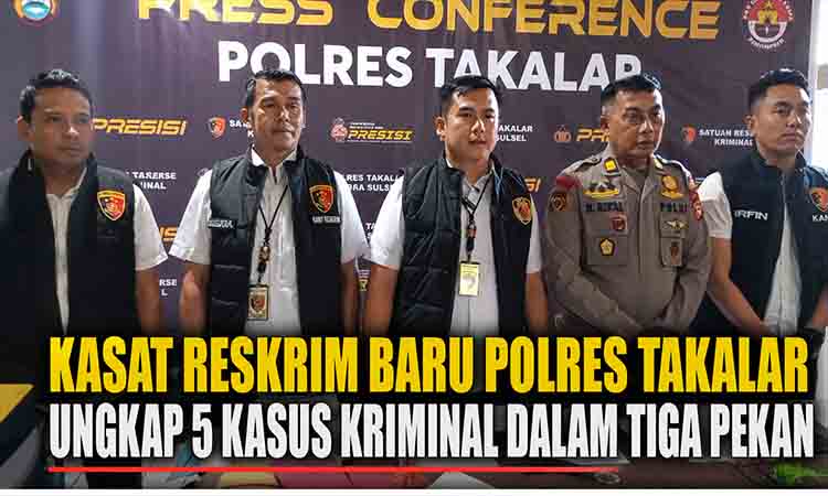 Konferensi pers Polres Takalar