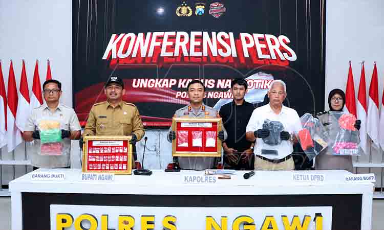 Konferensi pers ungkap kasus narkotika